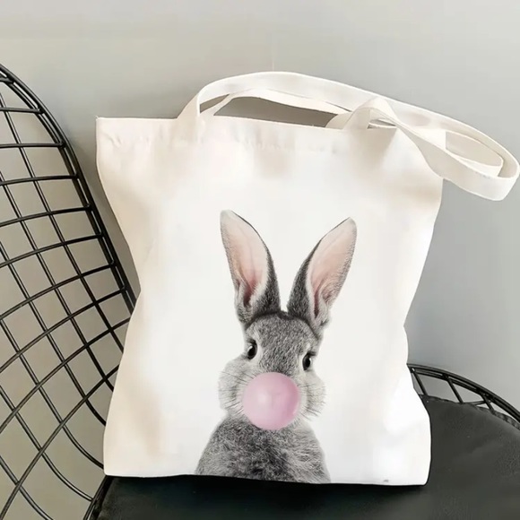 adorable bunny tote bag - Picture 1 of 2
